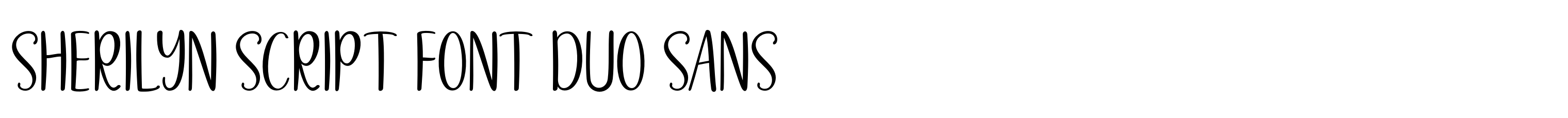 Sherilyn Script Font Duo Sans